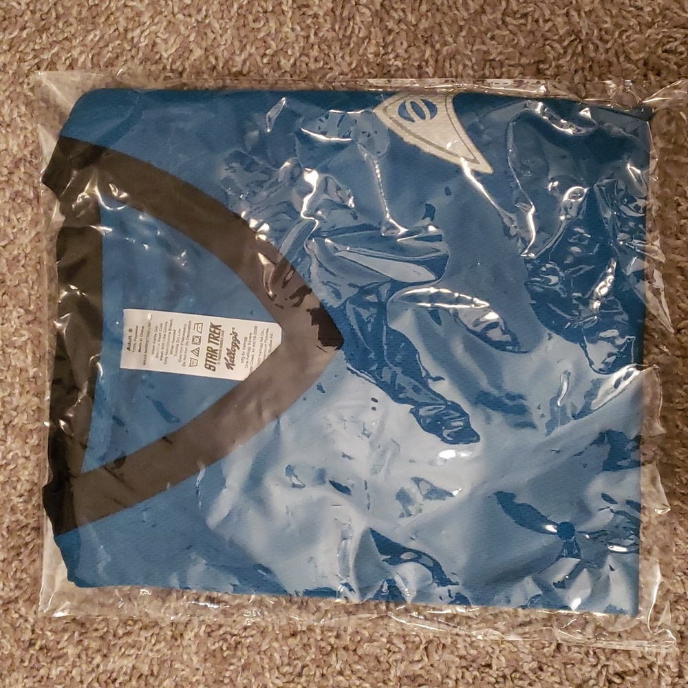 💛Kellogg's Star Trek Promo Shirt - S - Blue